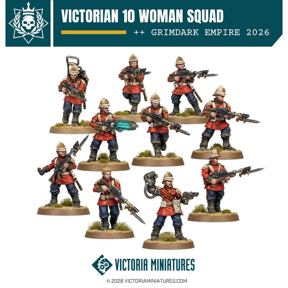 Victorian - Escouade de 10 Soldats Femmes